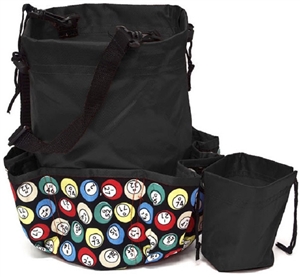 Deluxe 10-Pocket Bingo Dauber Bag - Bingo Ball