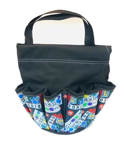 10-Pocket Bingo Dauber Velcro Bag - Bingo Hearts