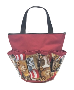 10-Pocket Bingo Dauber Zipper Bag - Cats With Hats