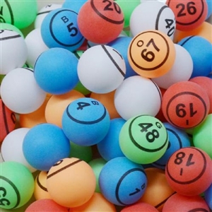 Bingo Balls - Bargain Multi-Colored
