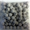 Mini Plastic 1/2" Grey Economy Bingo Ball Set
