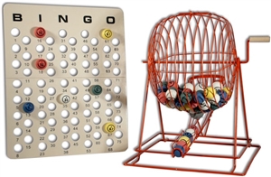 Bingo Cage Set - Large Red
