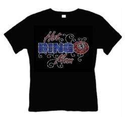 Hot Bingo Mom Black T-Shirt