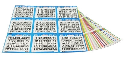 9 ON Collated Bingo Paper | Buy Bingo Books | CT Bingo Supply