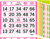 3 ON Fluorescent Bingo Paper - Pack of 500 Sheets