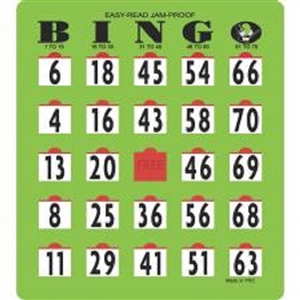 Bingo Jumbo Shutter Card
