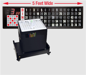 Professional Table Top Bingo Blower, 5 foot Flashboard ,and Base