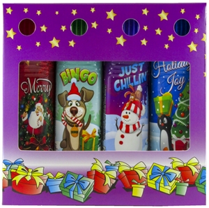 Christmas Holiday 4-Pack Gift Box Set