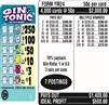 $250 TOP ($1 Bottom) - Form # YM24 Gin & Tonic (3-Window)