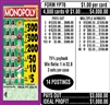 $300 TOP ($5 Bottom) - Form # YP76 Monopoly (3-Window)