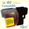 Brother LC67 Yellow