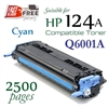 Compatible HP 124A Cyan Q6000A, Q6001A, Q6002A, Q6003A