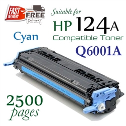 Compatible HP 124A Cyan Q6000A, Q6001A, Q6002A, Q6003A