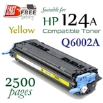 Compatible HP 124A Yellow Q6000A, Q6001A, Q6002A, Q6003A