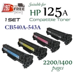 Compatible HP 125A set CB540A CB541A CB542A CB543A