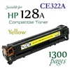 Compatible HP 128A Yellow CE320A CE321A CE322A CE323A