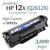 Compatible HP 12A 12X Q2612A Q2612X