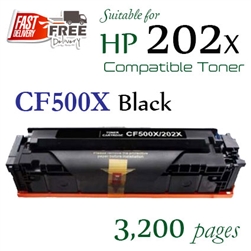 Compatible HP 202X Black CF500X CF501X CF502X CF503X