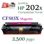Compatible HP 202X Magenta CF500X CF501X CF502X CF503X