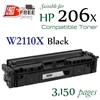 HP206X Bk W2110X