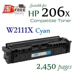 HP206X Cyan W2111X