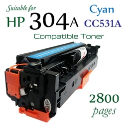 Compatible HP 304A Cyan CC530A CC531A CC532A CC533A