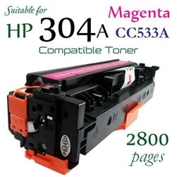 Compatible HP 304A Magenta CC530A CC531A CC532A CC533A