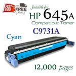 Compatible HP 645A Cyan C9730A C9731A C9732A C9733A