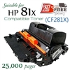 Compatible HP 81X CF281X