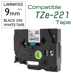 TZe-221 Black on White