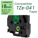 TZe-D41 Black on Fluorescent Green
