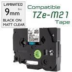 TZe-M21 Black on Matt Clear