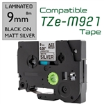 TZe-M921 Black on Matt Silver