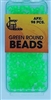 Jeros Tackle Size 5 Green Round Beads (apx. 98pcs)