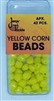 Jeros Tackle Size 7 Yellow Corn Beads (apx. 42pcs)