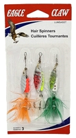 Eagle Claw Hair Spinners - Assorted 3pk