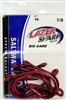 Eagle Claw Lazer Sharp Big Game Saltwater Fishing Hooks - Red 10pk