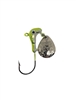 Road Runner Spinner Jig Head with Eyes 1/8oz Size 2/0 Hook - Chartreuse Holographic 8pk