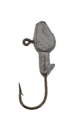 Unpainted Flat Head Minnow Head Jig Head 1/16oz Size 6 Bronze Hook