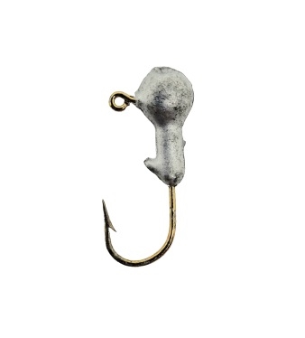 Unpainted Round Head Jig Head 1/16oz Size 6 Gold Hook