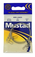 Mustad Wire Leader - 30lb Test 18in Length 3pk