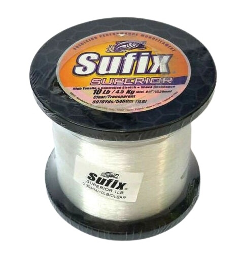 Sufix Superior Monofilament Fishing Line - Clear 1lb Spool