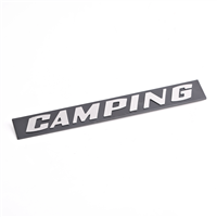 Inscription for Rear Hatch - "Camping" - Chrome - Vanagon