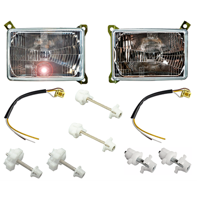 H4 Rectangular Low-Beam Headlight Kit - Vanagon 86-92