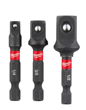 Milwaukee 48-32-5033 Impact Hex Shank Socket Adapter Set