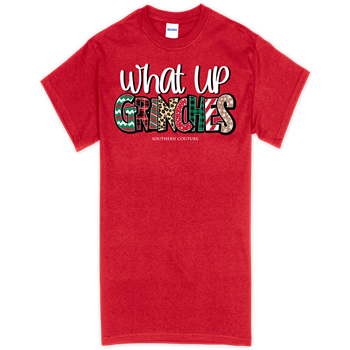 SC Soft What Up Grinches front print-Red