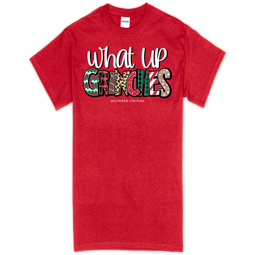 SC Soft What Up Grinches front print-Red