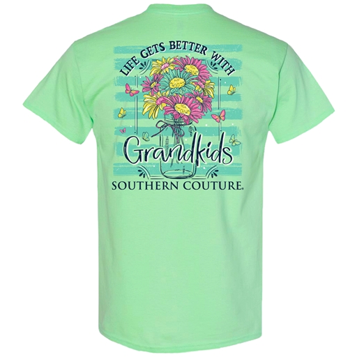 SC Classic Life Better With Grandkids-Mint Green