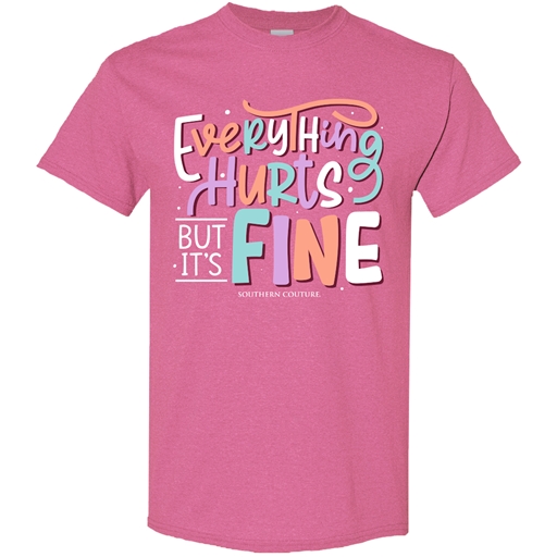 SC Soft Everything Hurts front print-Htr Heliconia
