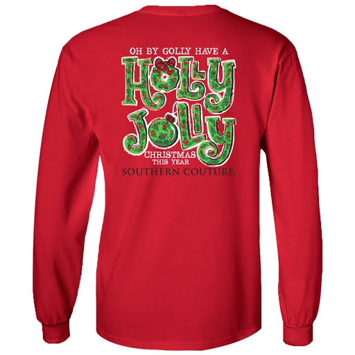 SC Classic Oh By Golly on Long Sleeve-Red